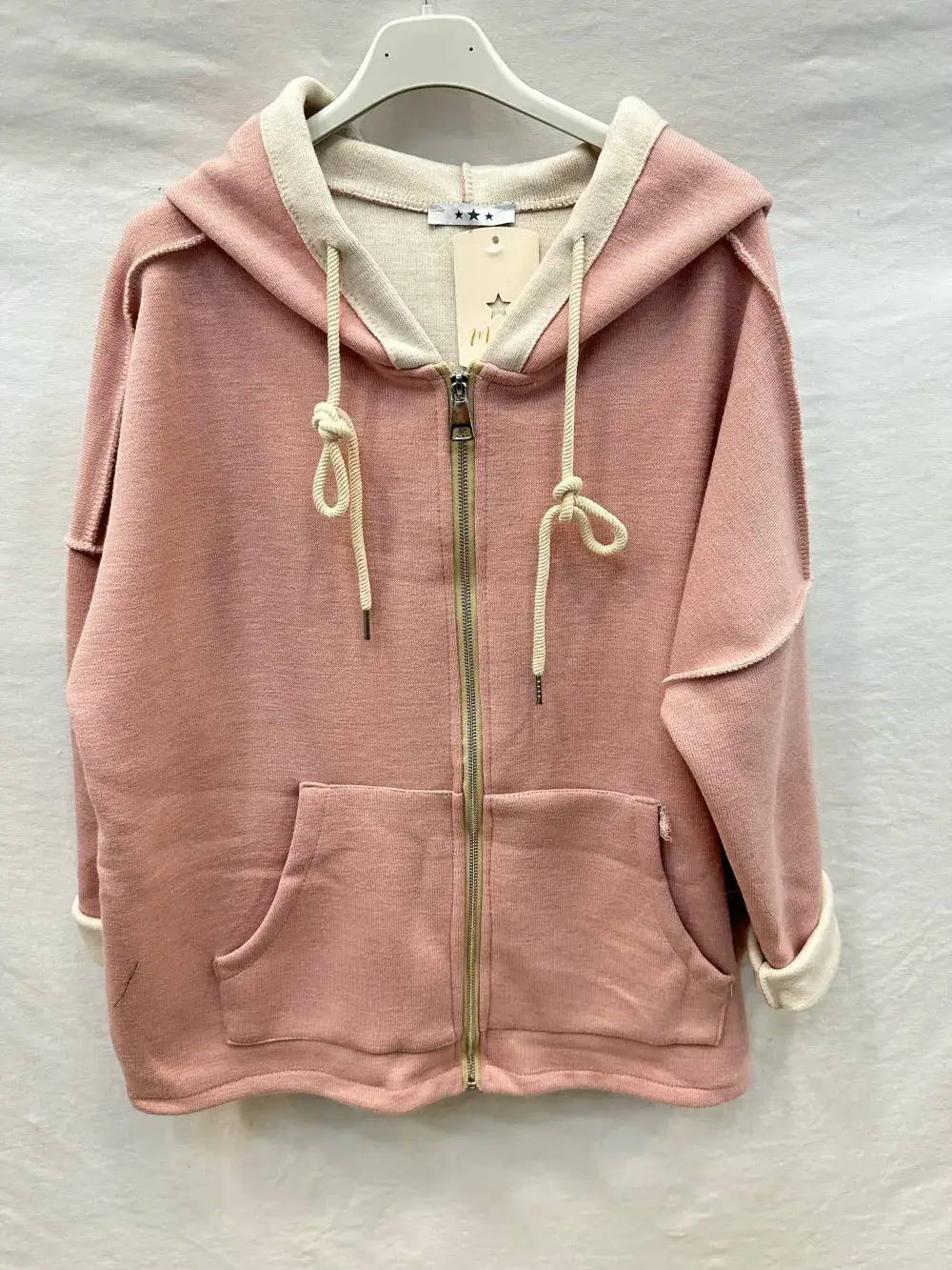 Mimi & Gogo - Wholesale Hoodie - Dames - Ritsvest Met Capuchon @7463_GiZipEpais6
