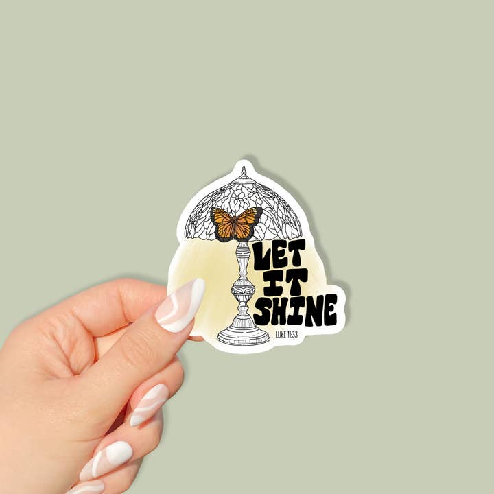 Let It Shine Vinyl Sticker for wholesale by Urban Pines