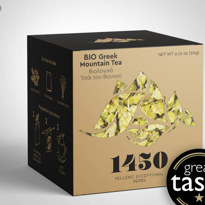 PurEllas Griechische Produkte – Engroshandel Sundheds-/detox-te – Økologisk græsk bjerg te 1450 20g
