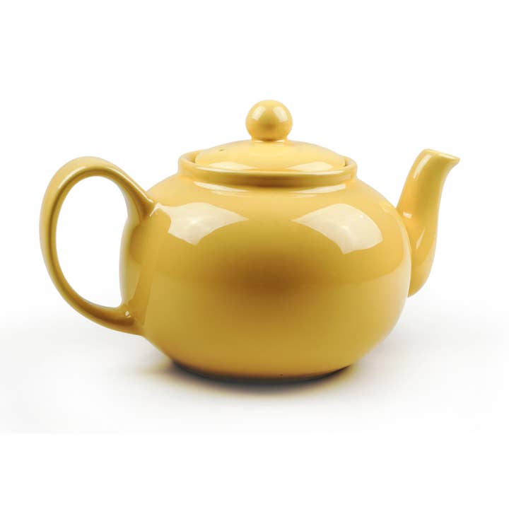 Stoneware Teapot - Yellow for wholesale by RSVP International