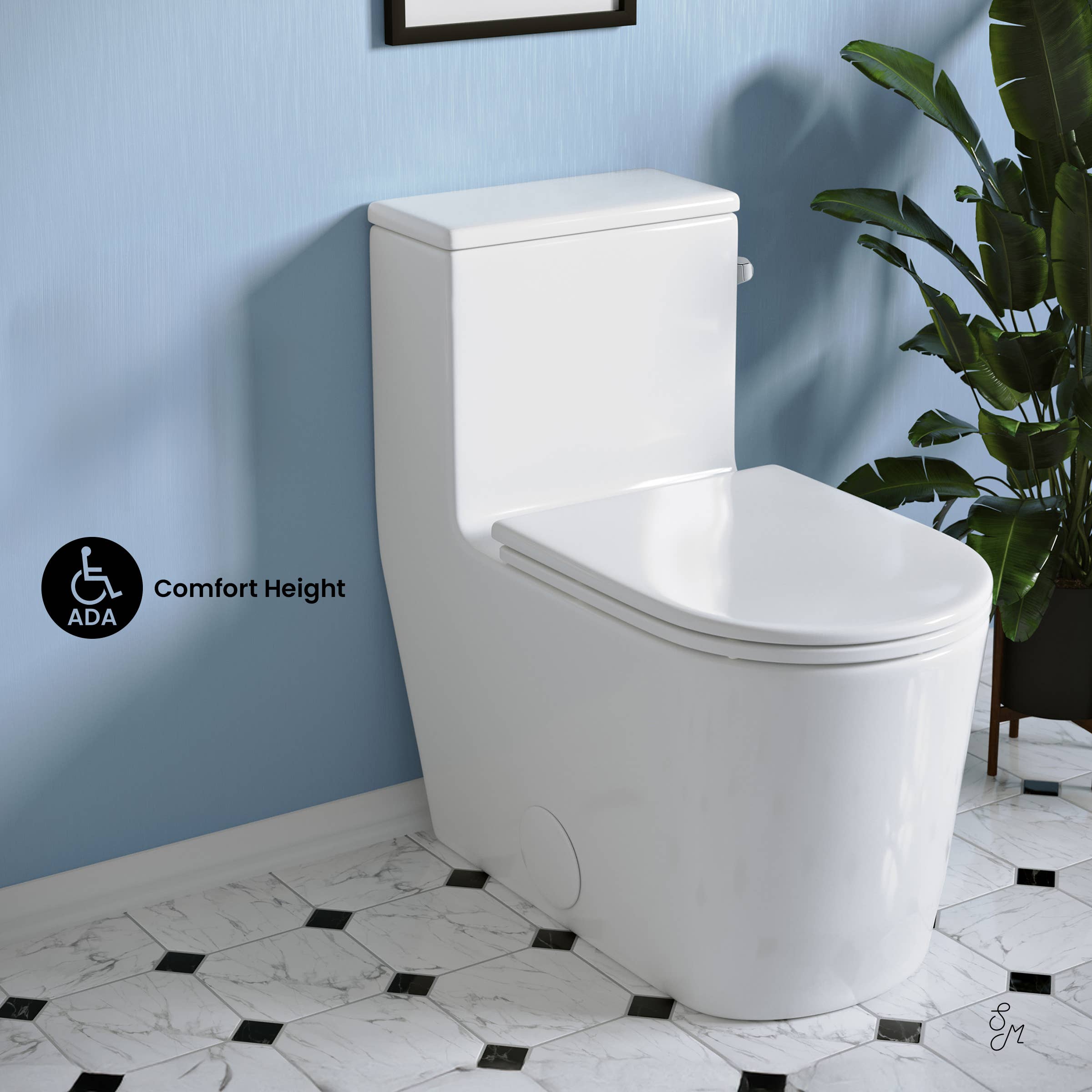 Swiss Madison - Wholesale  - Liberte 1-PC 12" 1.28 GPF Right Flush ADA Toilet in4