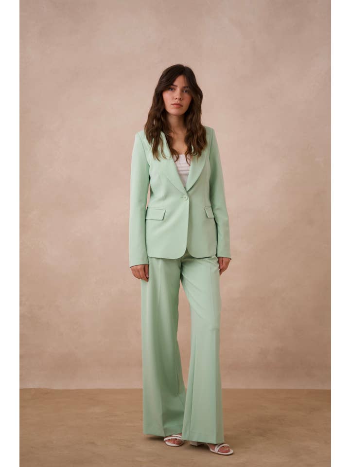 Attentif Paris - Vendita all'ingrosso Giacca elegante - Donna - Giacca aderente con bottone singolo, semplice - Collezione Timeless14