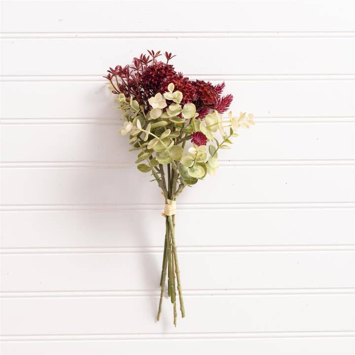 Ensemble de Chrysanthèmes Bourgogne (PK/12) pour la vente par Audrey's Home & Gift