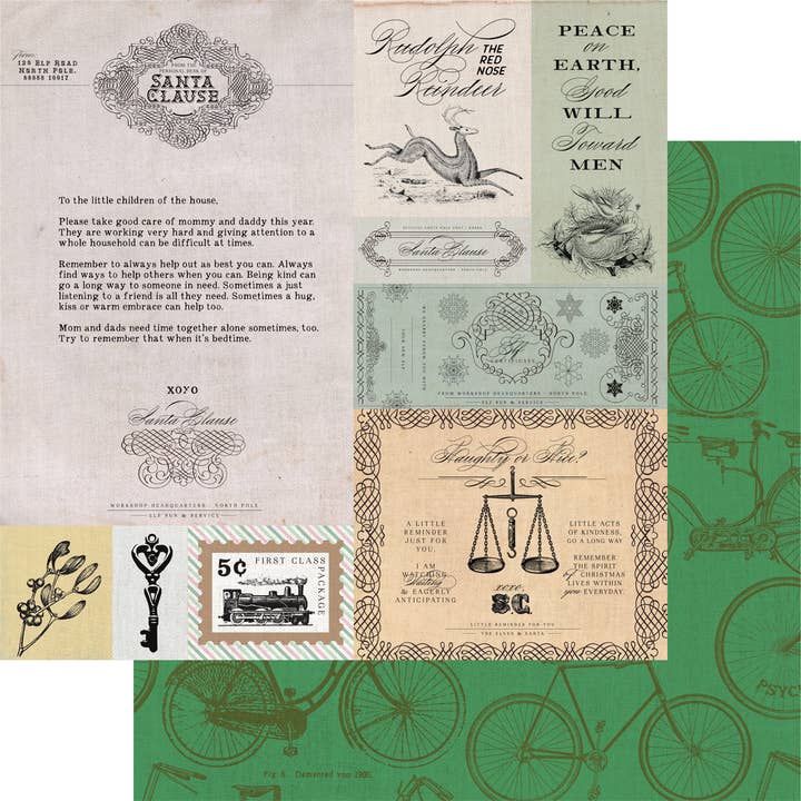 North Pole Express Paper - Jingle Bells for wholesale by Fancy Pants Designs