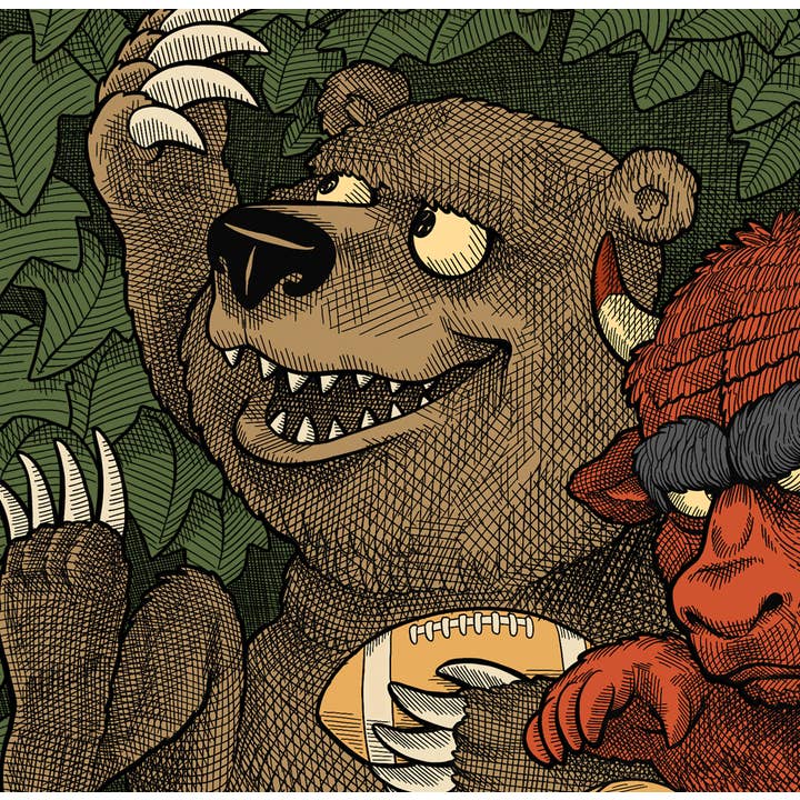 Dove sono le squadre selvagge Stampa 11 x 17 per la vendita all'ingrosso da parte di Harebrained!