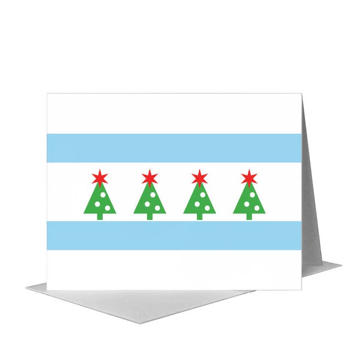 Hello, from Chicago, Greeting Card (#8399M) for wholesale by Printed Canvas