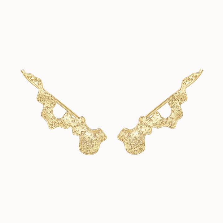 Nava Copenhagen - Wholesale Cuff/Wrap Earrings - Pythia Ear Climber - Gold Plated0