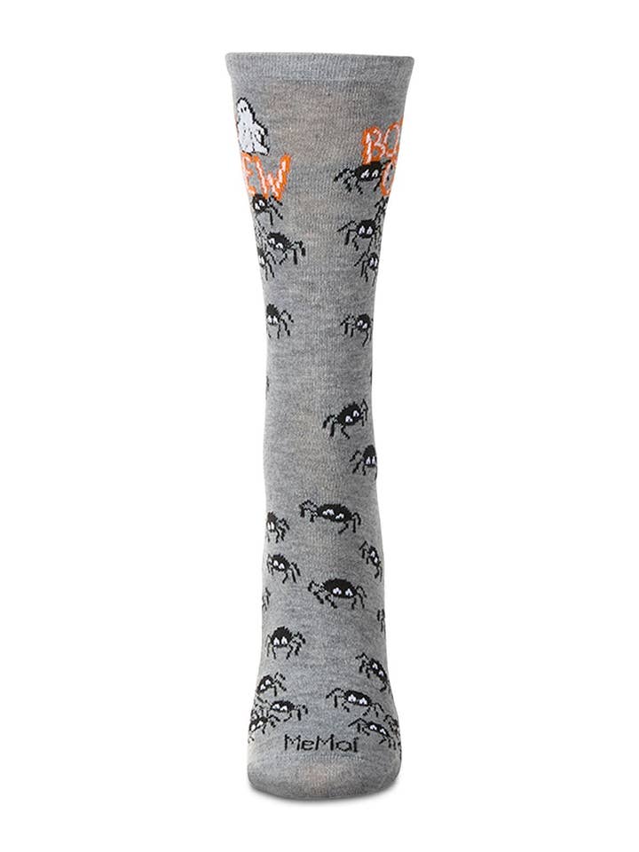 Med Gray Heather Boo Crew Holiday Crew for wholesale on Faire1