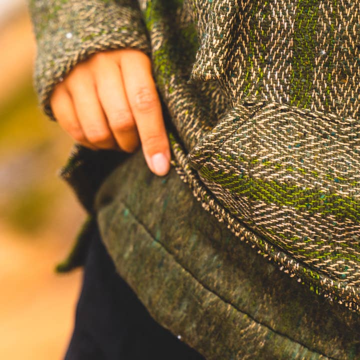 West Path - Venta al por mayor Sudadera con capucha - Unisex - Sudadera con capucha Poncho Baja Mexicana - Suéter suave con capucha - Oliva
