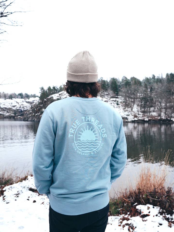 Bio-Sunshine-Sweatshirt für den Großhandel von True Threads