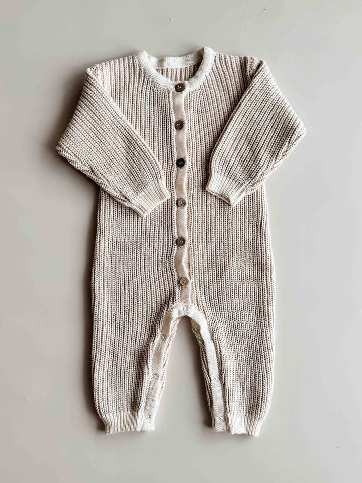 VORBESTELLUNG Chunky Full Romper | Hafer für den Großhandel von FRECKLES the label