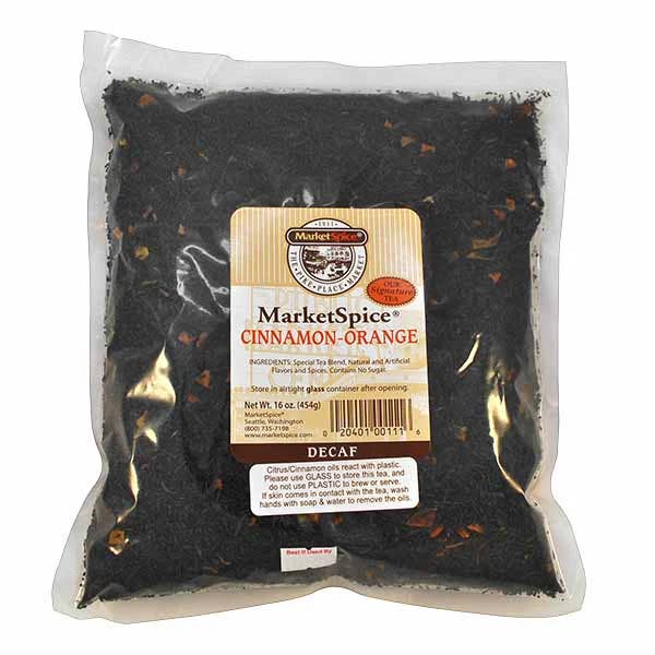 Marketspice Cinn-Orange Signature *Decaf* Tea 16 oz Package for wholesale by MARKETSPICE
