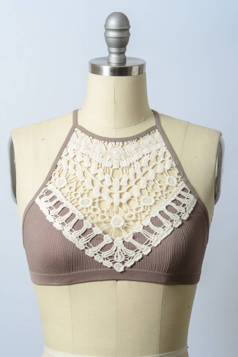 Leto Accessories - Wholesale Bralette - Women's - 🌼 Crochet Brami Top - Open Pack Sizes XS/S, M/L, XL0