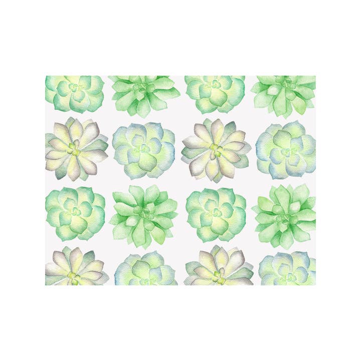 Carte à notes florales succulentes pour la vente par Brake Ink Stationery