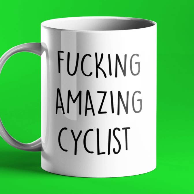 Fucking Amazing Cyclist Mug for wholesale by Prickly Cards