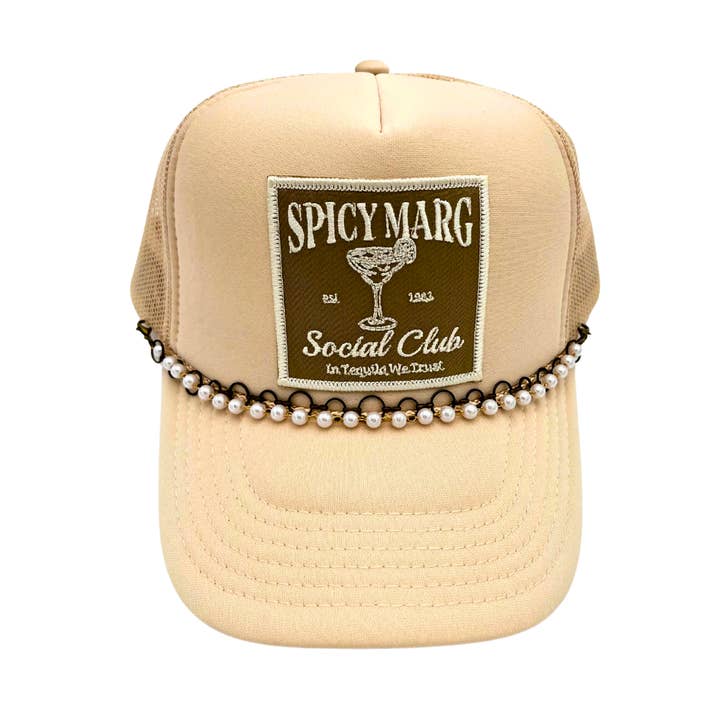 Spicey Margs Club . Embroidered Patch . Trucker Hat for wholesale by Billie Jane's Trucker Hats