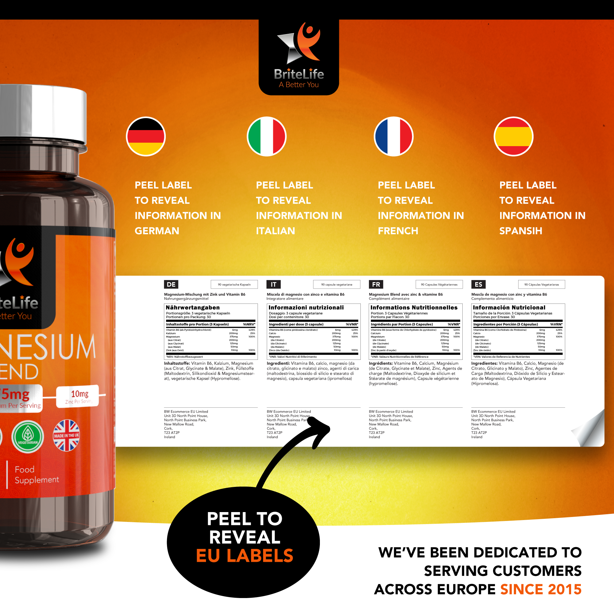 Focus Supplements – wholesale Oral supplement/vitamin – Magnesium Blend (375mg) 90 Capsules2