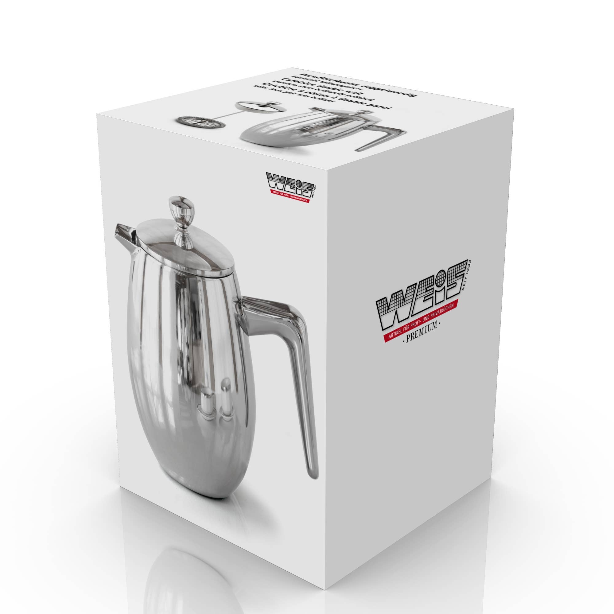 Karl Weis – wholesale Franskpress – Presskanna rostfritt stål dubbelv. Brilliant 0,65l1