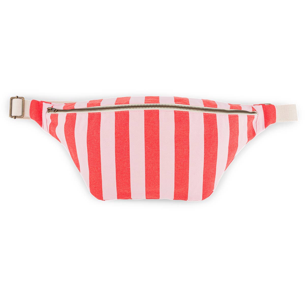 Rose in April - Wholesale Belt Bag - Women's - WOMEN BUM BAG STRIPES  TOMATO / CANDY PINK0