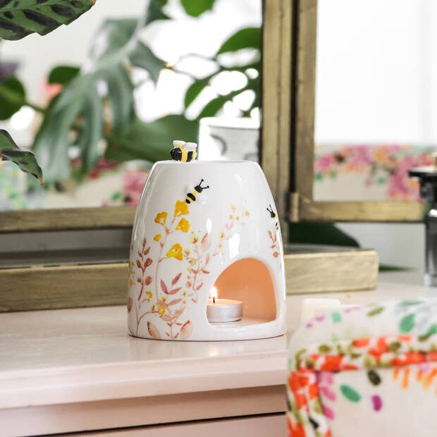 Lisa Angel - Wholesale Wax Warmer - Floral Ceramic Wax Warmer -Not available to EU countries3