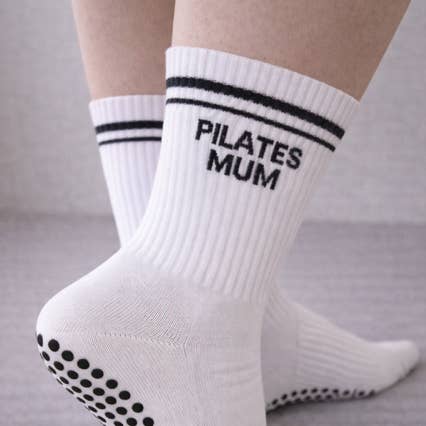 Pilates Mum rutschfeste Socken für den Großhandel von Grip & Flow