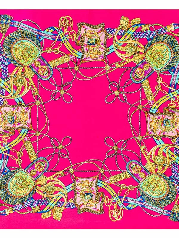 Fabulous Silk Printed Scarf - Pink for wholesale by KMs GEMs