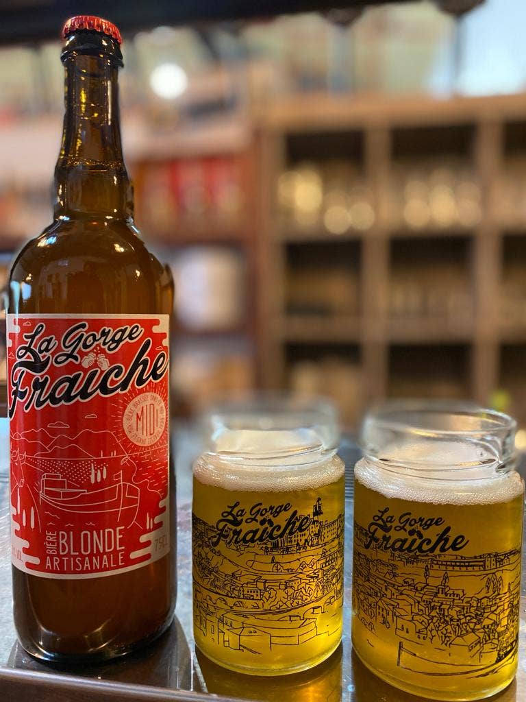 La Gorge Fraiche - Wholesale Beer - 75cl Blonde Beer Set + 2 glasses1