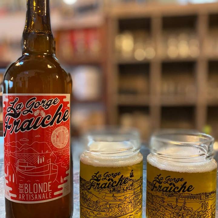 La Gorge Fraiche - Wholesale Beer - 75cl Blonde Beer Set + 2 glasses1