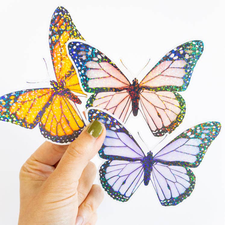 Julia Ockert - Wholesale Sticker - XL Glitter Butterfly Stickers (3 Colour Options)8