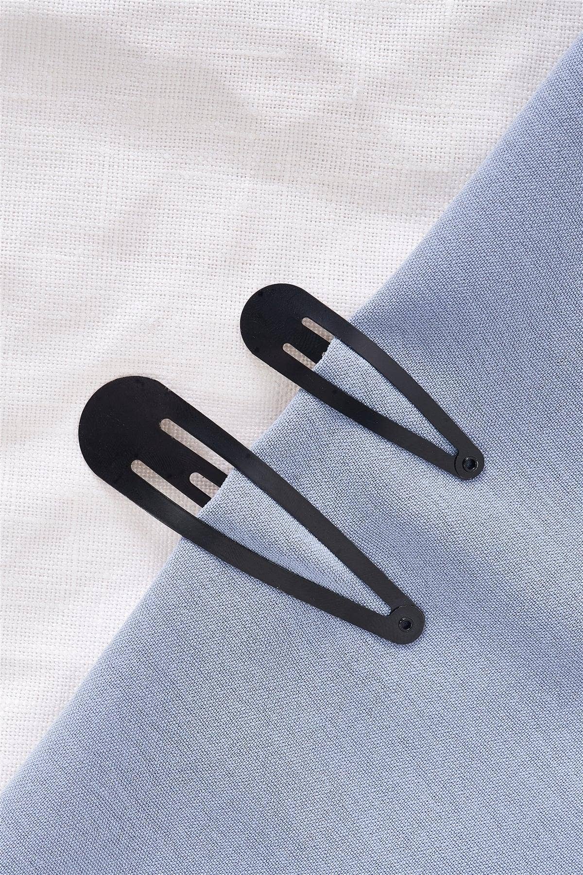 3pcs Small Black Vintage Plain Triangular Hair Clip for wholesale on Faire