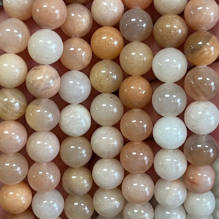 Pink Aventurine Beads, Natural Aventurine Smooth Round Beads for wholesale by The Bead Bazaar