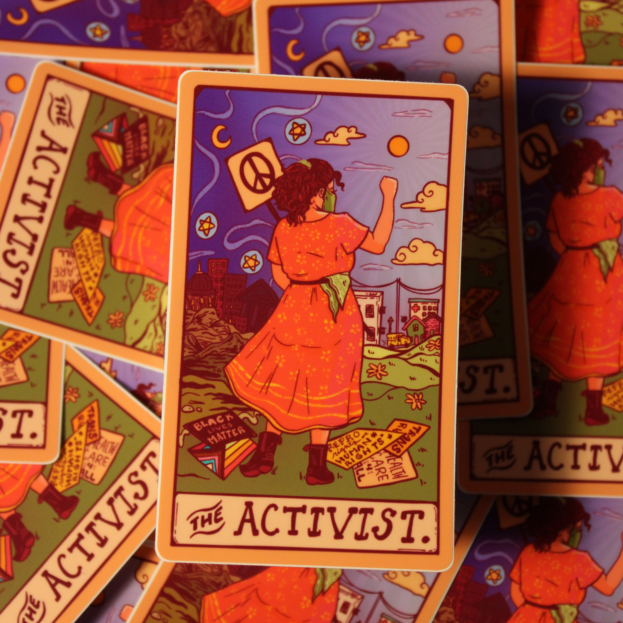 Liberal Jane Illustration – Adesivo por atacado – The Activist - Autocolante Die Cut (Brilhante)3