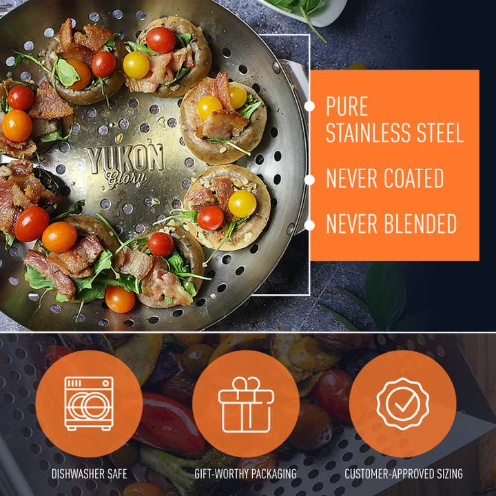 Yukon Glory - Wholesale Outdoor Grill Tools - Mini Grill Basket Set7