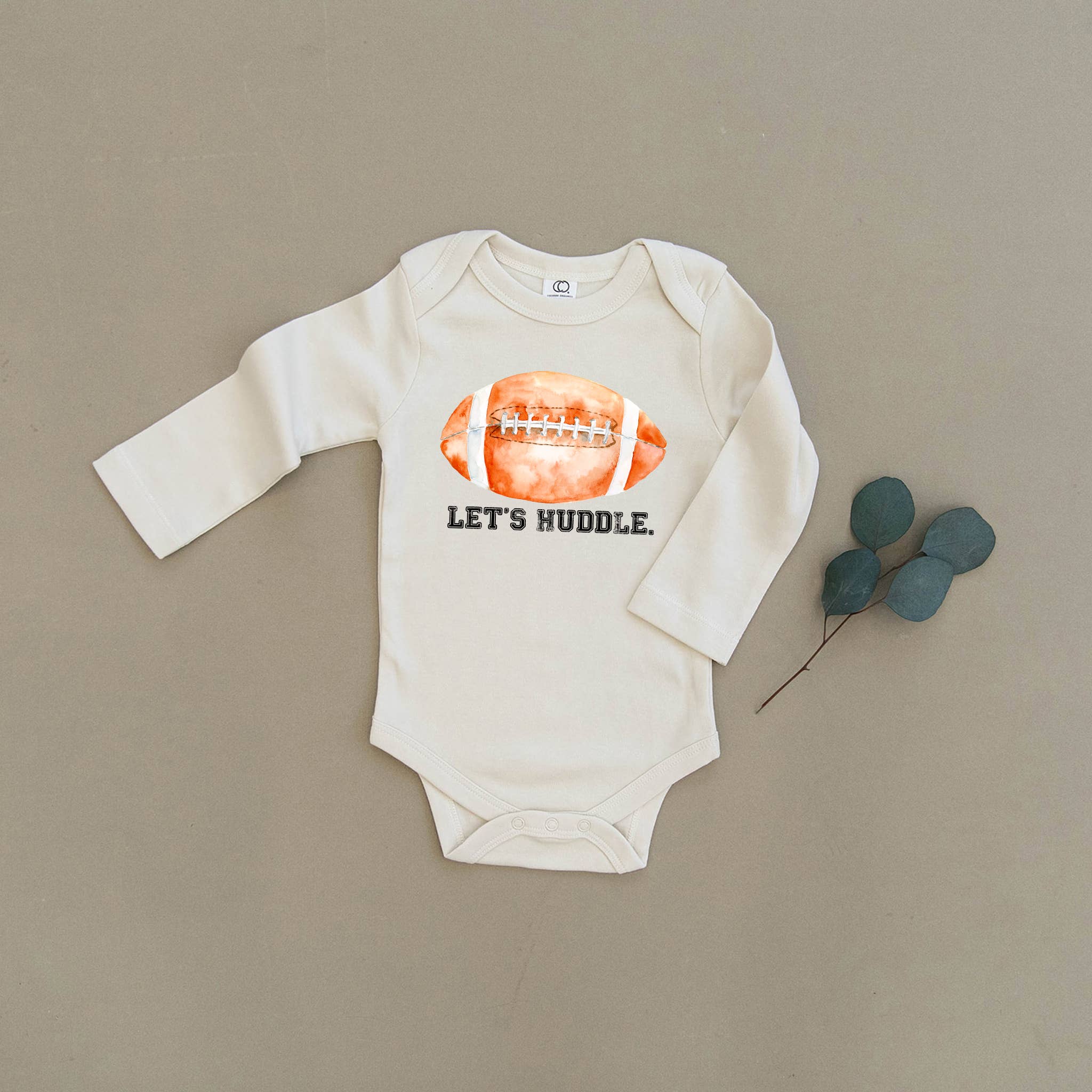 Urban Baby Co. - Wholesale Bodysuit (Non-Footed) - Baby - Let's Huddle Football Organic Baby Onesie & Toddler Tee1