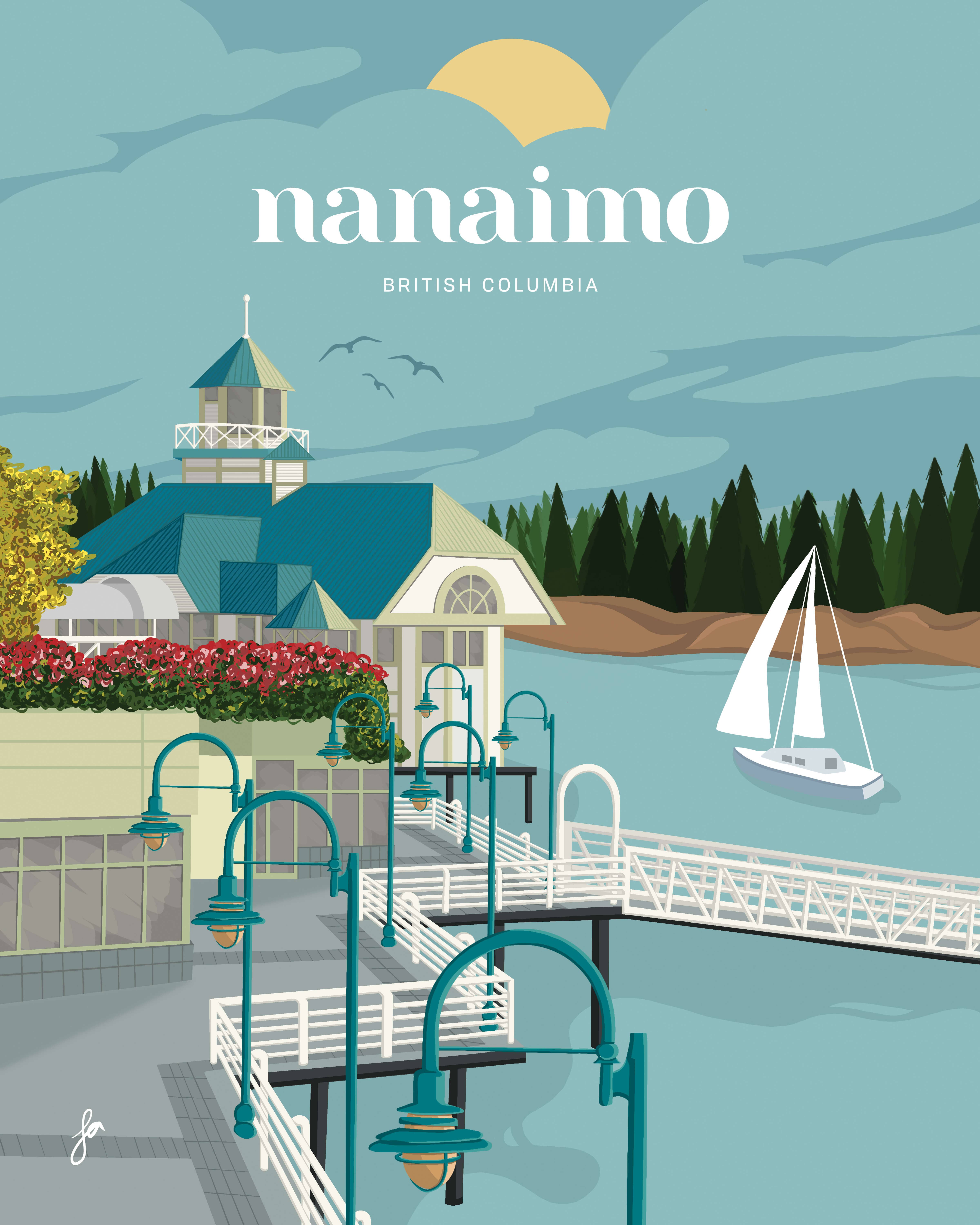 la designs - Wholesale Art Print - Nanaimo Harbour Art Print — Vancouver Island Waterfront