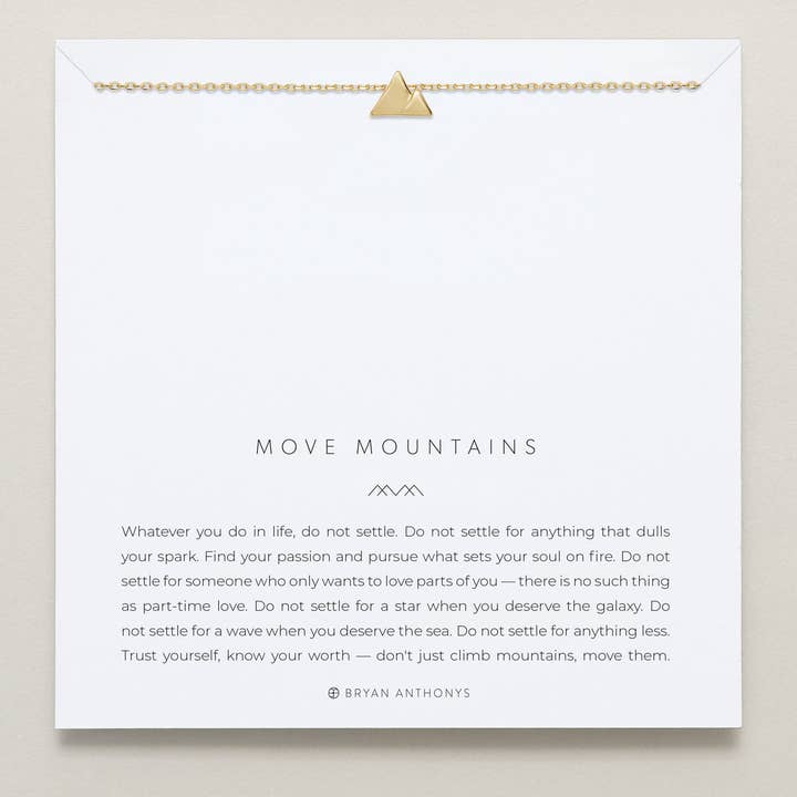 Bryan Anthonys - Wholesale Pendant/Charm Necklace - Move Mountains Necklace
