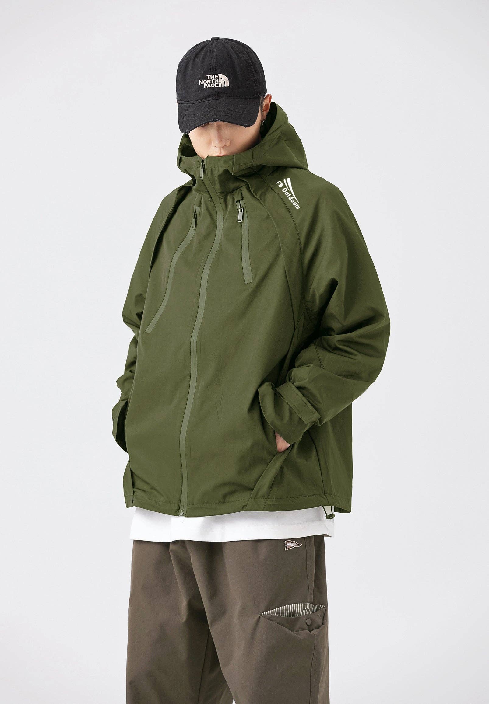 FS Collection (Germany) – wholesale Jacka - Herr – Huvjacka Vindskyddad Ytterplagg i Oliv2