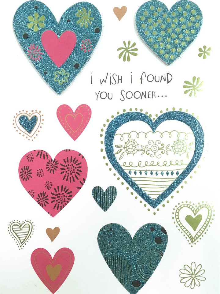 Rosedale Gold Friendship Greeting Cards - Love (3pk) 19657 for wholesale by A-Line Greetings