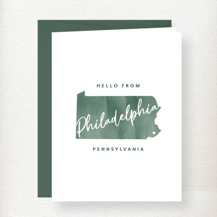 Kramer Drive - Wholesale Everyday Greeting Card - Custom Watercolor State Greeting Card3