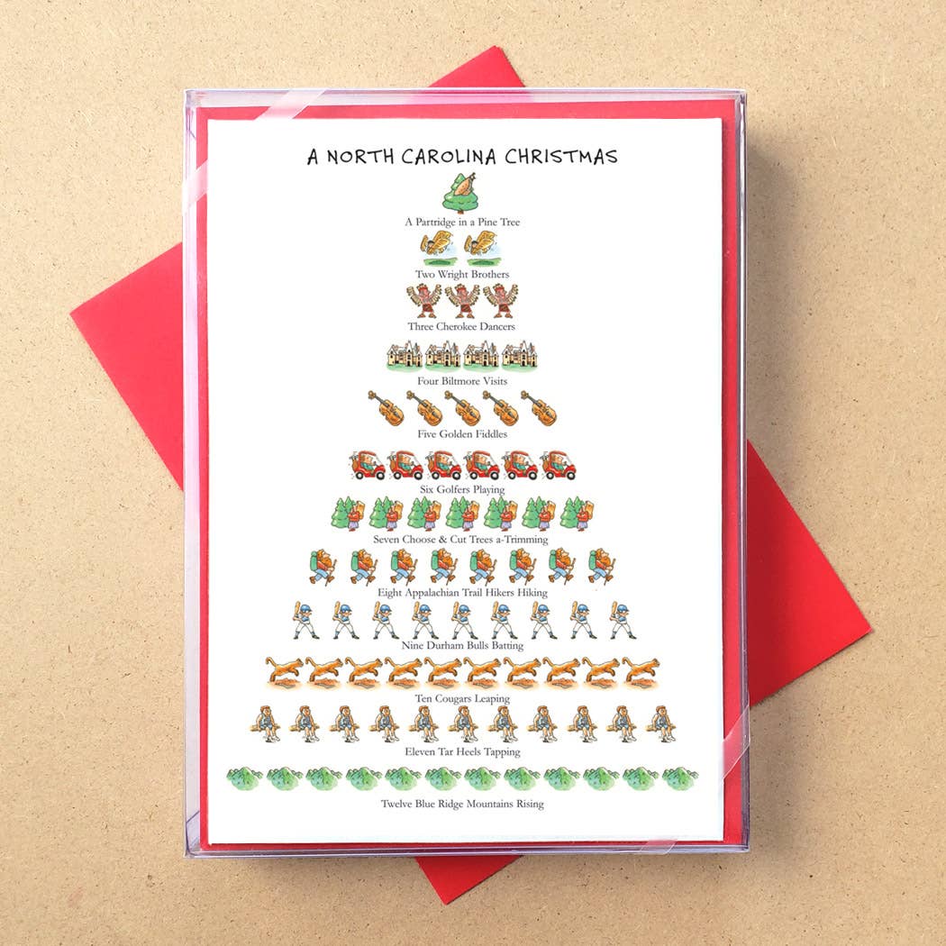 Allport Editions – Großhandel Weihnachtskarte – „Staaten: 12 Days of Christmas“ -Boxkarten — ALLE 50 BUNDESSTAATEN!22