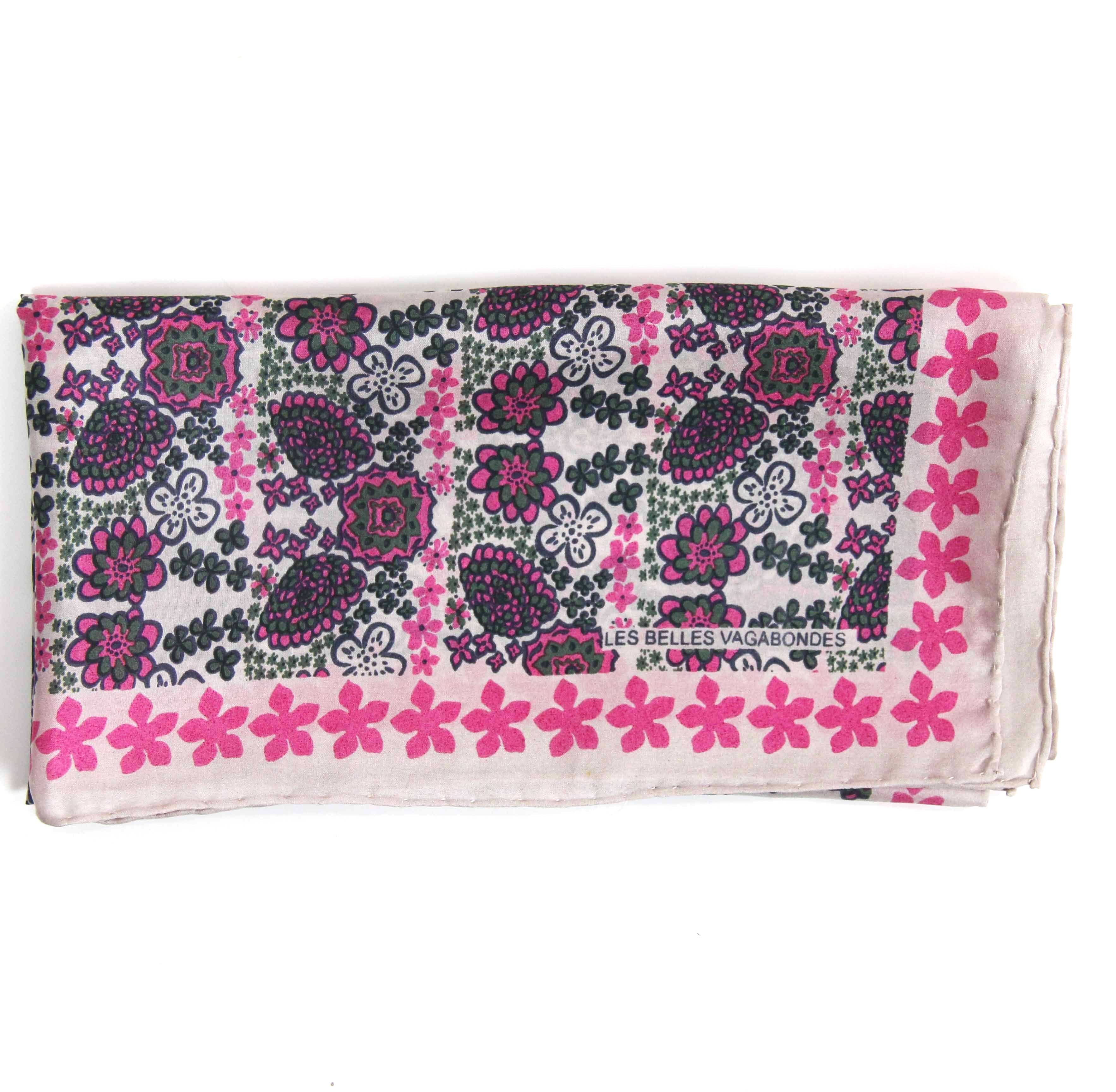 Les Belles Vagabondes – Großhandel Kopftuch – Damen – Mini Karibik Fuchsia2