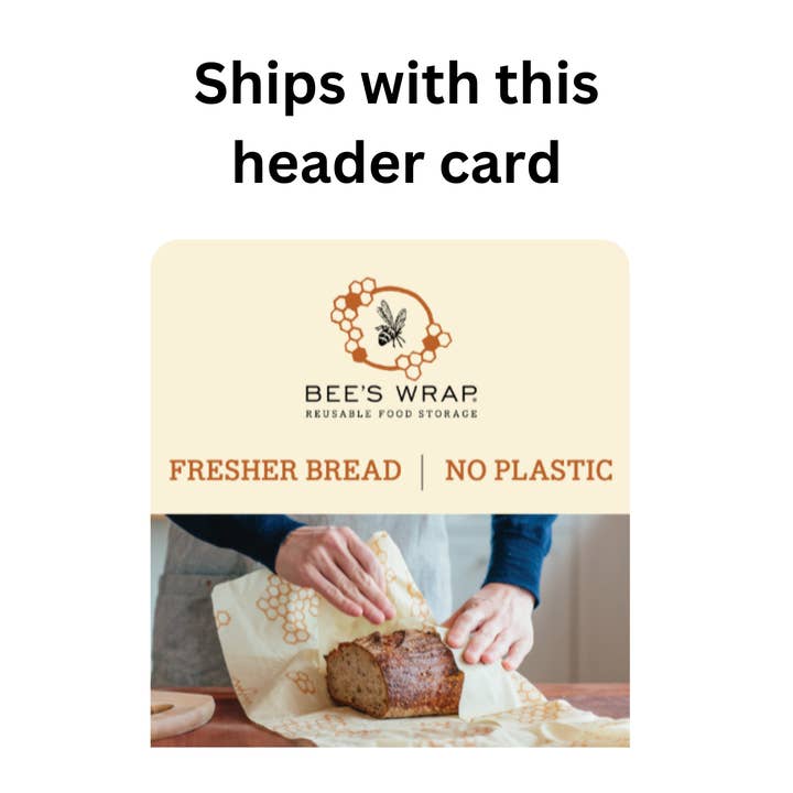 Bee's Wrap - Wholesale Food Storage Wrap/Bag - Bread Wrap Clip Strip - Honeycomb (6 ct)1