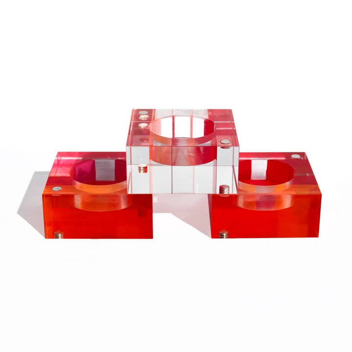 Striped Magnet Tealight Candle Holder - Set of 3 - 5 Colors for wholesale by Canetti Design Group Inc.