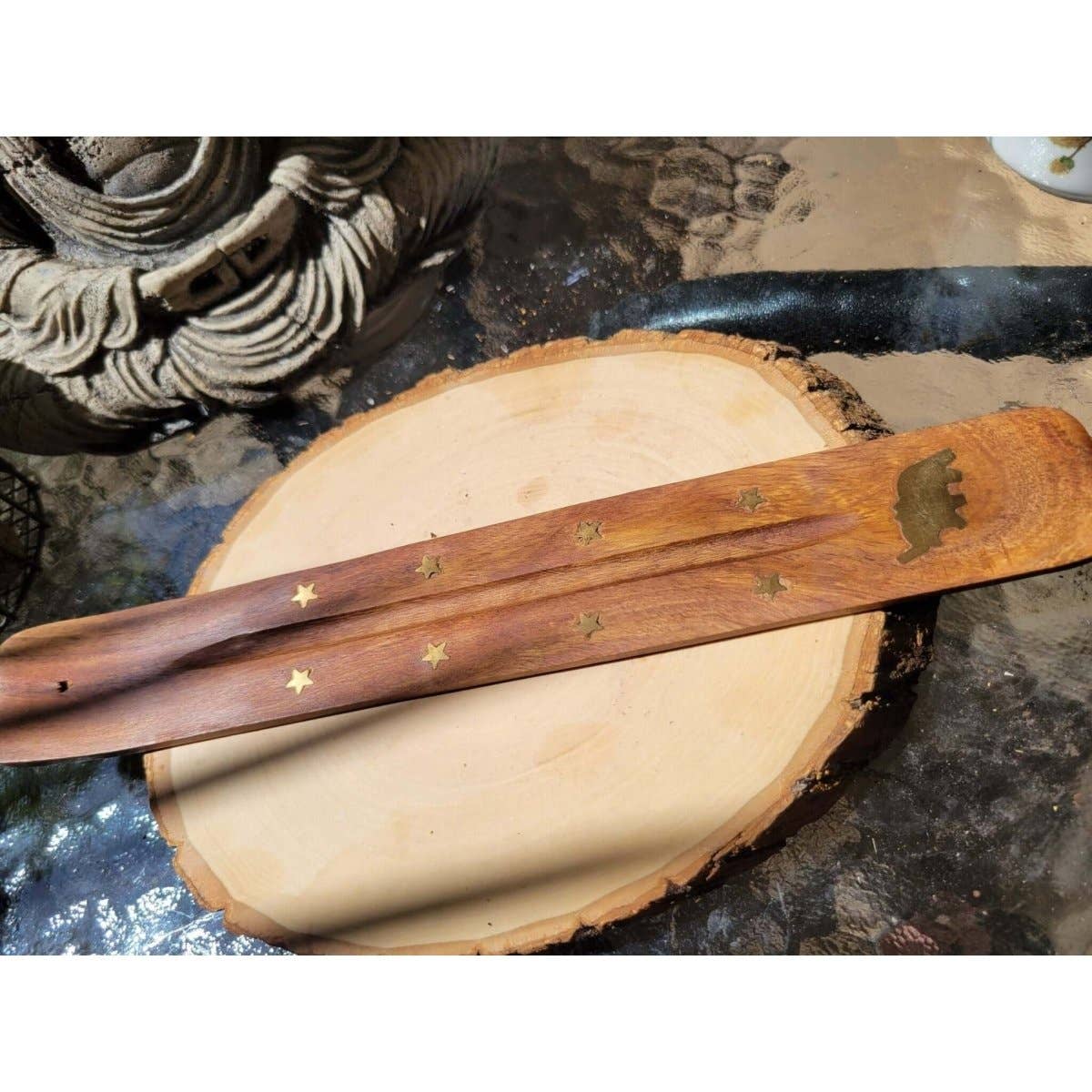 My Magic Place Shop - Wholesale Incense Holder - Wooden Ash Catcher Incense Holder/Hand Crafted Incense Burne1