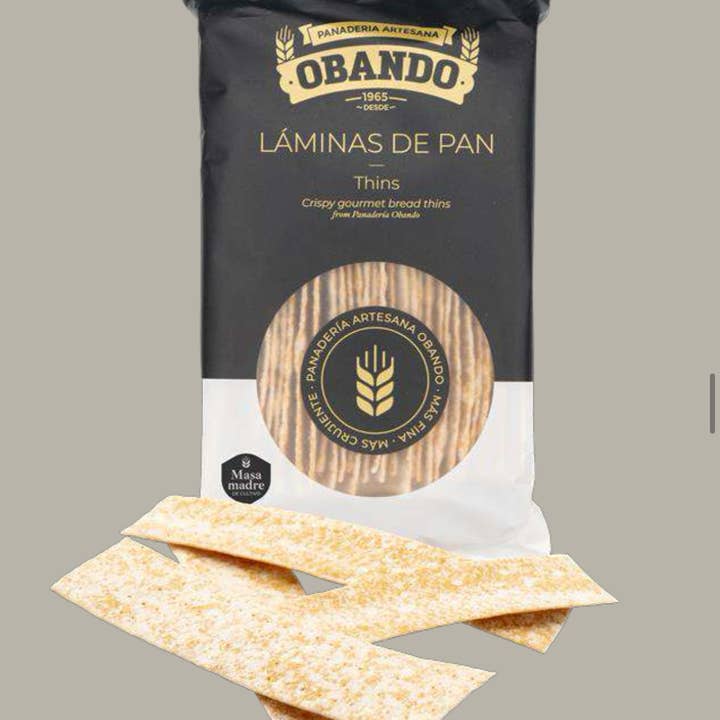 Bread Thins - Láminas de Pan by Obando for wholesale by Ibérico Taste