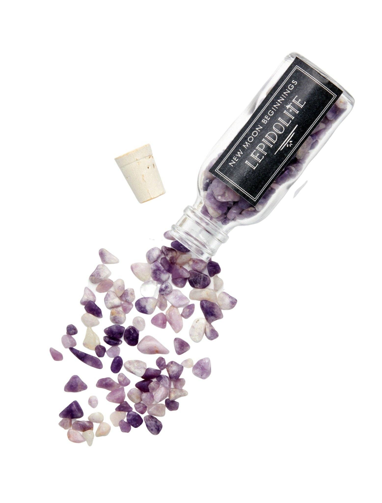 New Moon Beginnings - Wholesale Spiritual Stone/Crystal - Natural Gemstone Chips in a Bottle -70 stone types available62