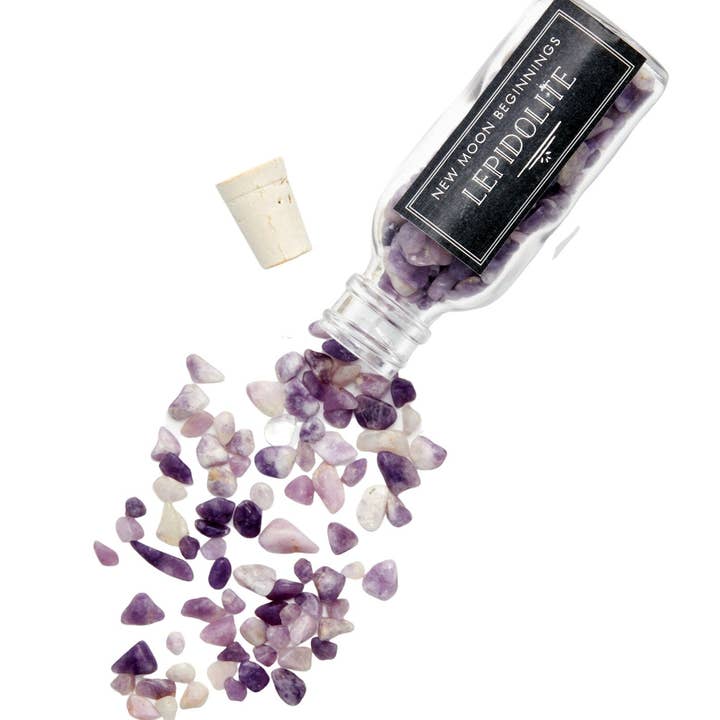 New Moon Beginnings - Wholesale Spiritual Stone/Crystal - Natural Gemstone Chips in a Bottle -70 stone types available62