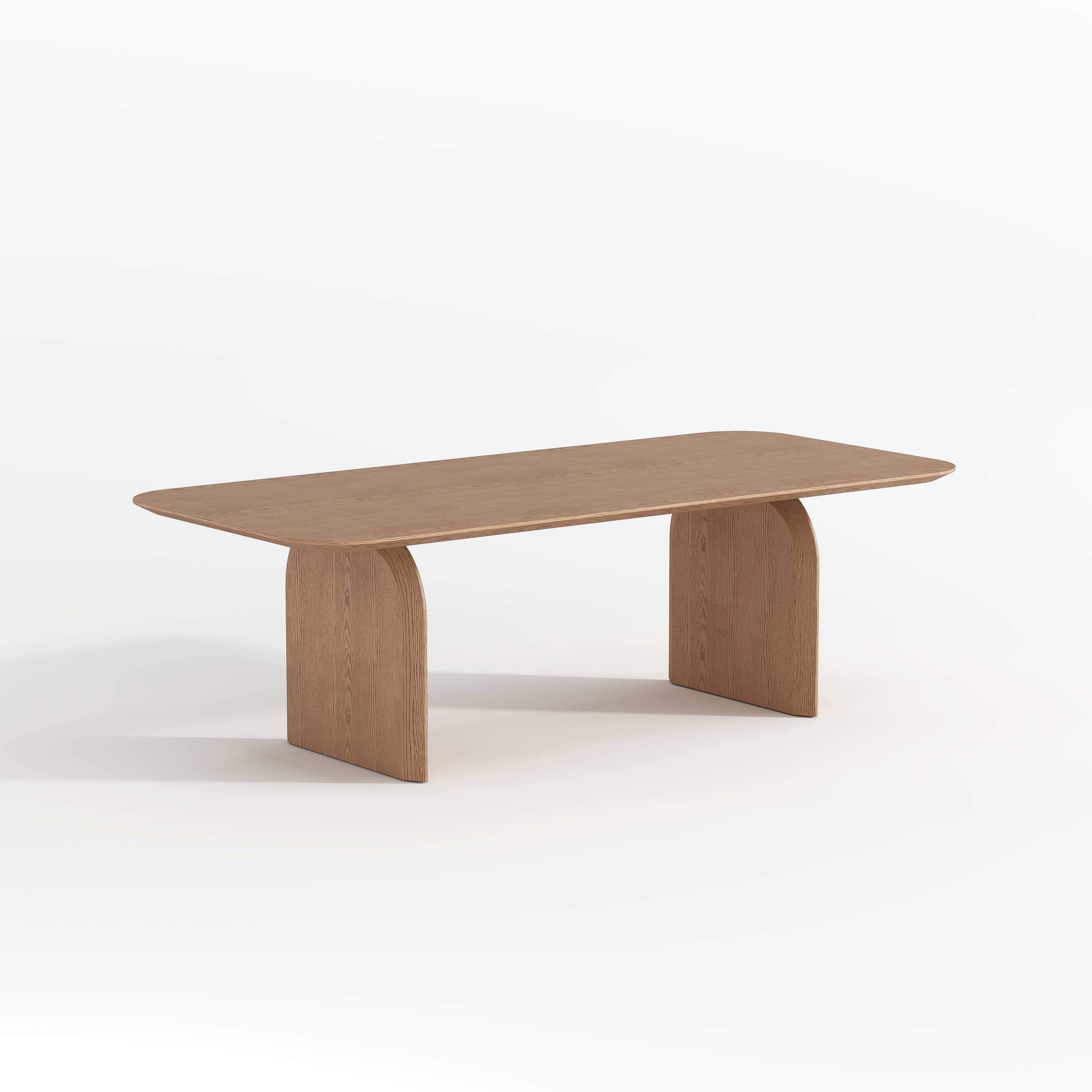SOLIS – Großhandel Beistelltisch – SOLIS Lune rechteckiger Tisch aus natürlichem Eichenholz3