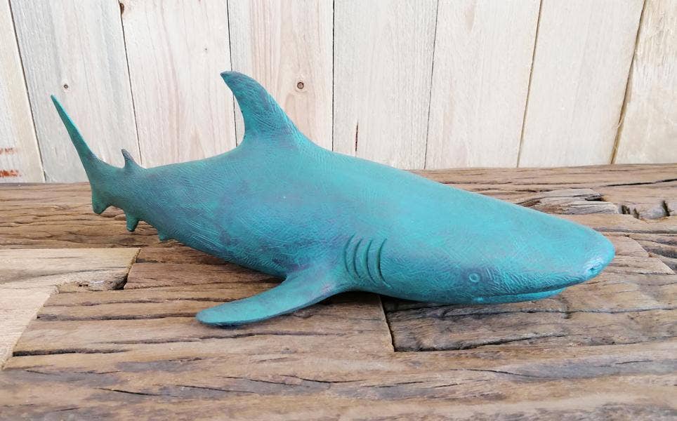 Michael & Philipp Noll e. K. - Wholesale Decorative Figurine - Shark Figure Statue 41.5x18.5x13H cm5