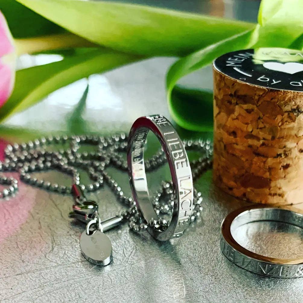 Mein Mantra – Großhandel Band/Stapelring – Mantraring - LEBE LIEBE LACHE TANZE & SINGE3